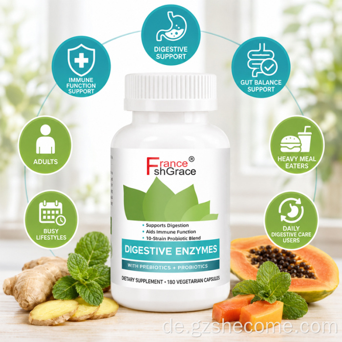 Shecome Verdauungskapseln Darmgesundheit Enzyme Probiotika